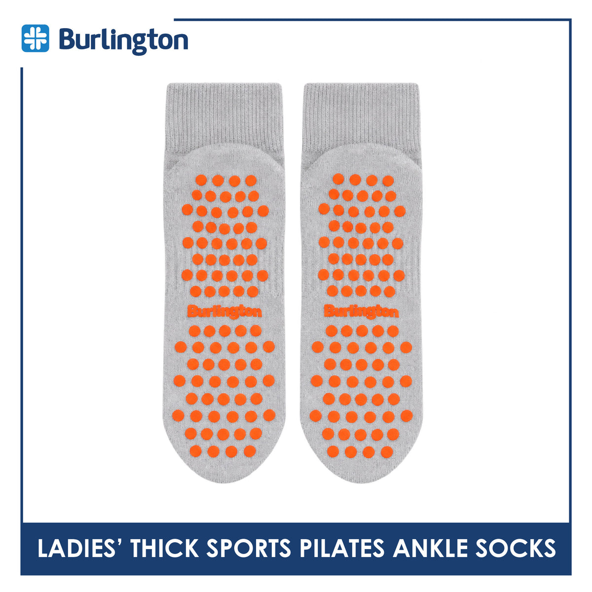 Burlington Ladies’ Pilates Thick Sports Ankle Socks 1 pair BLGS631