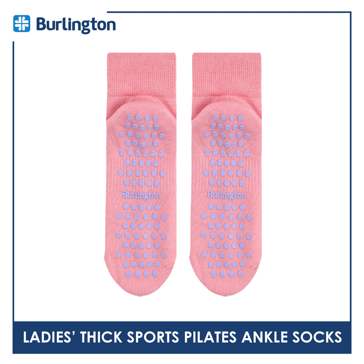 Burlington Ladies’ Pilates Thick Sports Ankle Socks 1 pair BLGS631