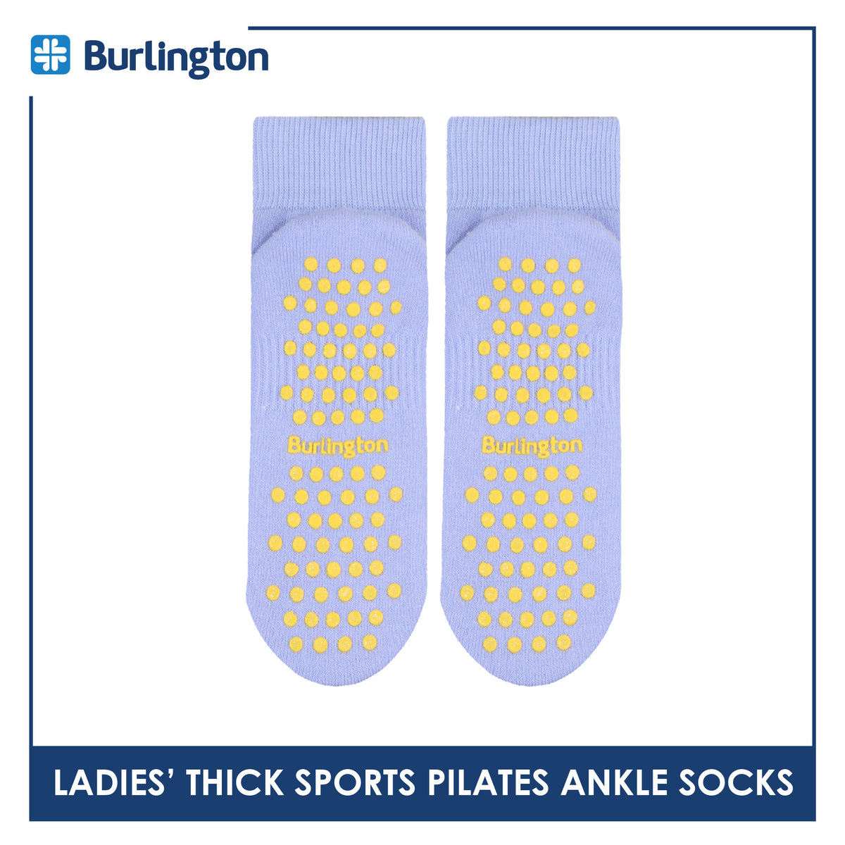 Burlington Ladies’ Pilates Thick Sports Ankle Socks 1 pair BLGS631