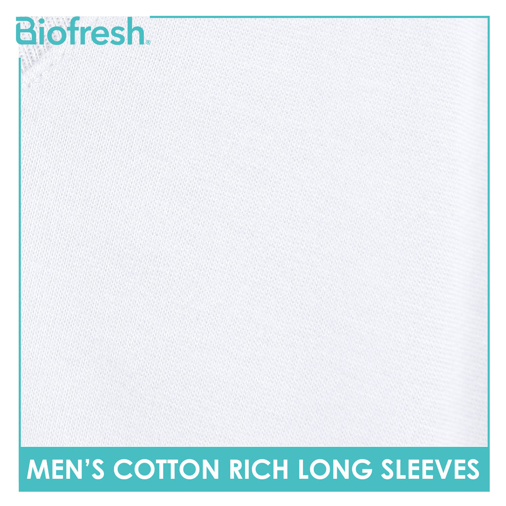 Biofresh Men's Antimicrobial Cotton Rich Long Sleeves 1 piece UMSRL621