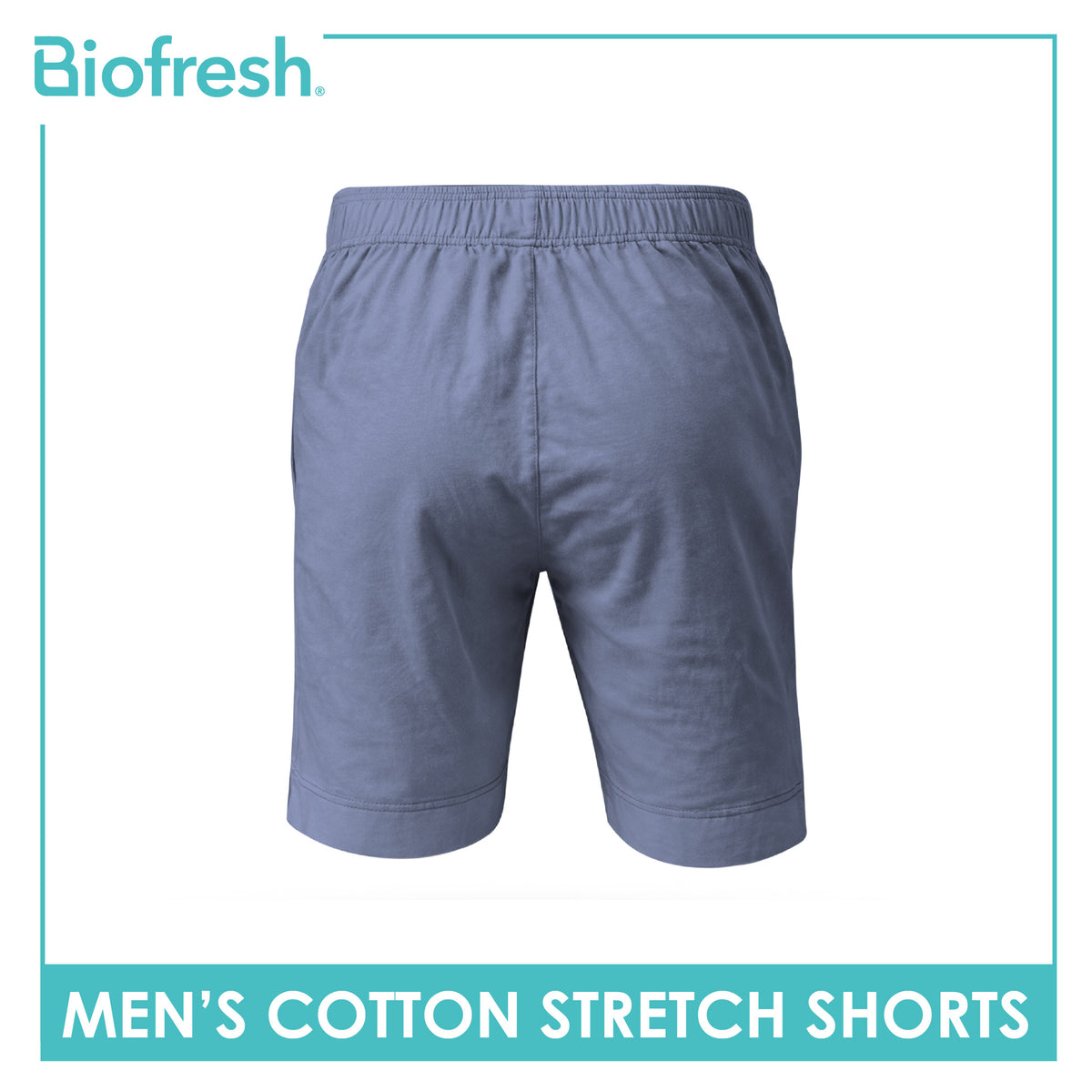 Biofresh Men's Antimicrobial Cotton Stretch Shorts 7” 1 piece UMLBX4401