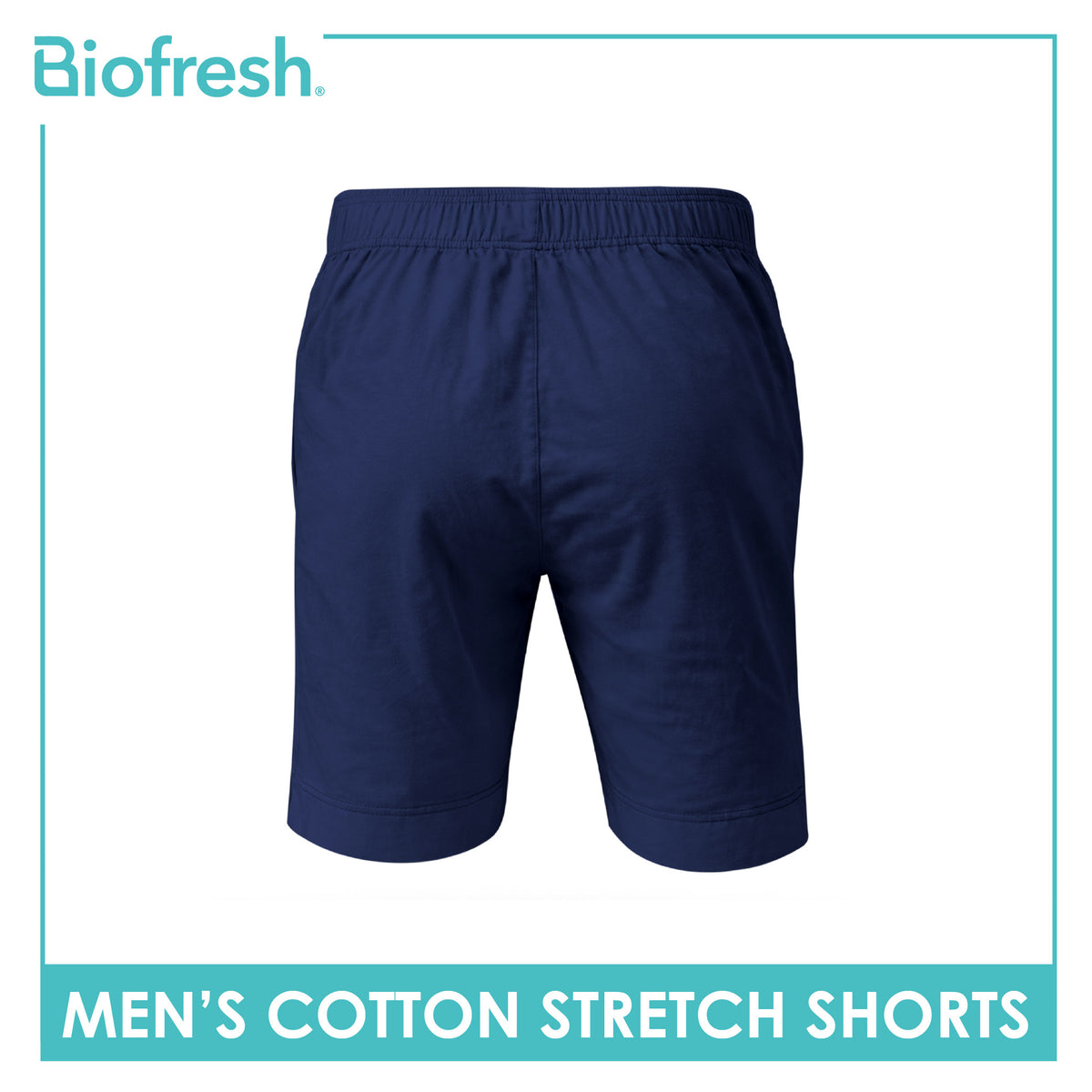 Biofresh Men's Antimicrobial Cotton Stretch Shorts 7” 1 piece UMLBX4401