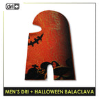 Dri Plus Men's Halloween Pumpkin Washable Moisture Wicking Balaclava 1 piece DUMBH631