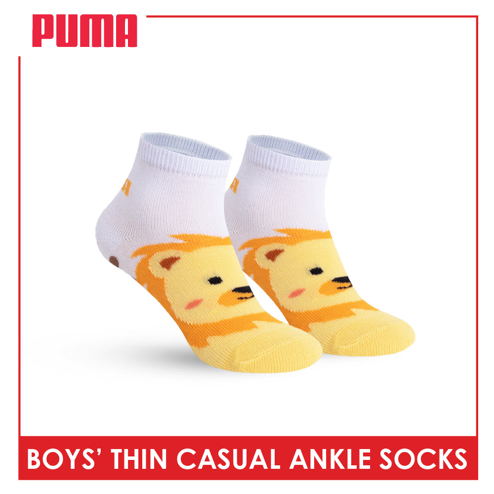 Puma Boys' Gripper Anti Slip Thin Casual Ankle Socks 1 pair PBCR631