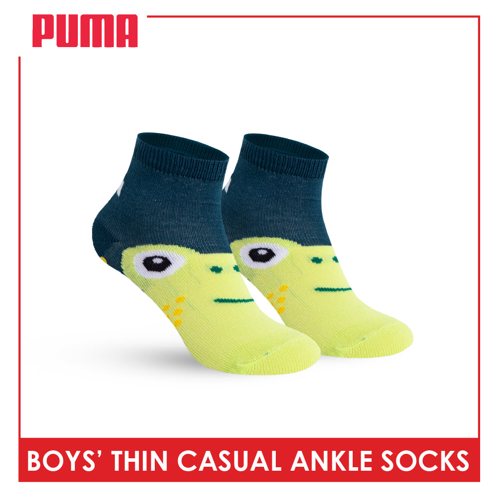 Puma Boys' Gripper Anti Slip Thin Casual Ankle Socks 1 pair PBCR631