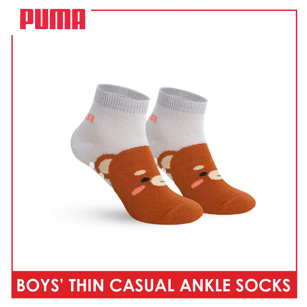 Puma Boys' Gripper Anti Slip Thin Casual Ankle Socks 1 pair PBCR631