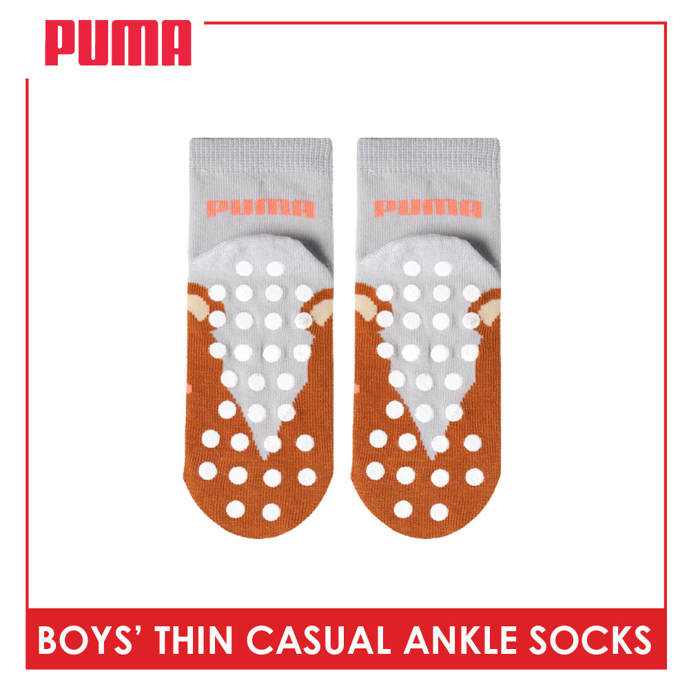 Puma Boys' Gripper Anti Slip Thin Casual Ankle Socks 1 pair PBCR631