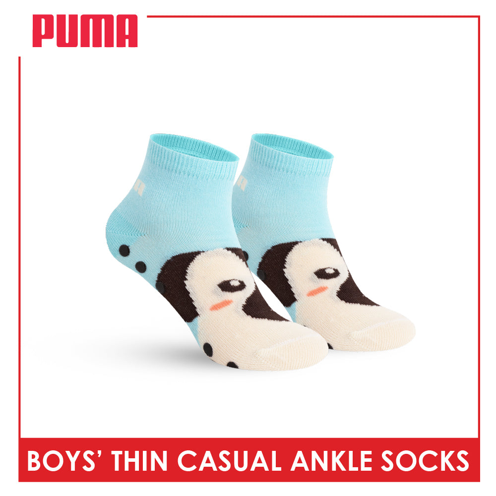 Puma Boys' Gripper Anti Slip Thin Casual Ankle Socks 1 pair PBCR631