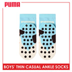 Puma Boys' Gripper Anti Slip Thin Casual Ankle Socks 1 pair PBCR631