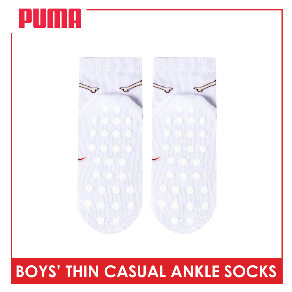 Puma Boys' Gripper Anti Slip Thin Casual Ankle Socks 1 pair PBCR632