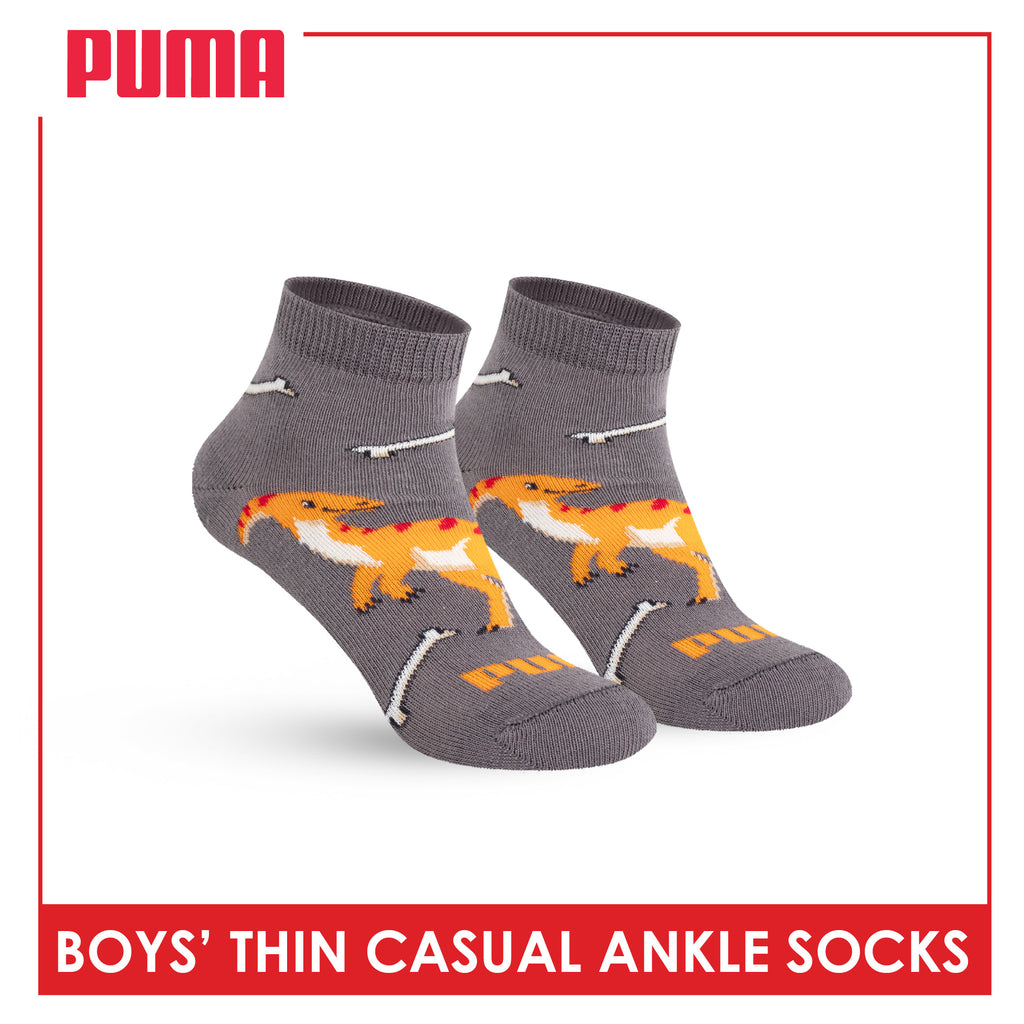 Puma Boys' Gripper Anti Slip Thin Casual Ankle Socks 1 pair PBCR632