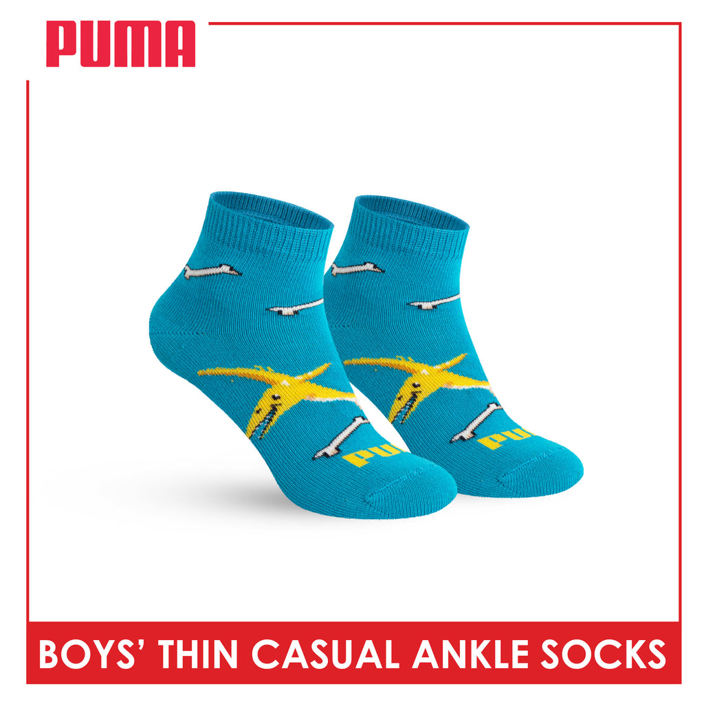 Puma Boys' Gripper Anti Slip Thin Casual Ankle Socks 1 pair PBCR632