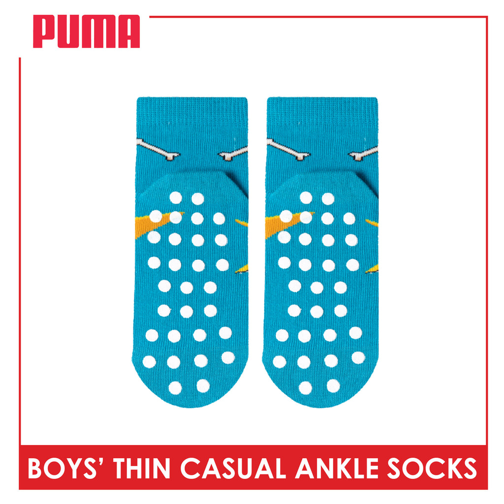 Puma Boys' Gripper Anti Slip Thin Casual Ankle Socks 1 pair PBCR632