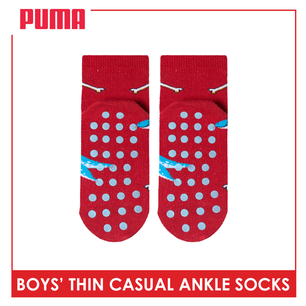 Puma Boys' Gripper Anti Slip Thin Casual Ankle Socks 1 pair PBCR632