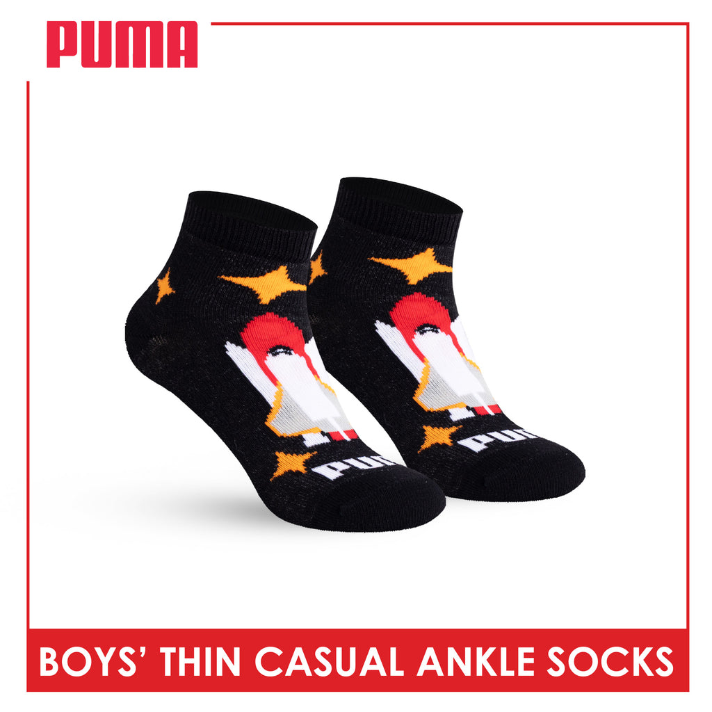 Puma Boys' Gripper Anti Slip Thin Casual Ankle Socks 1 pair PBCR633