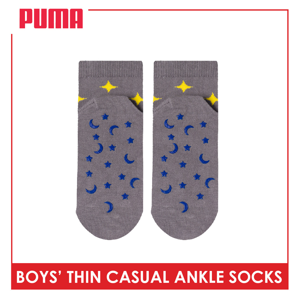 Puma Boys' Gripper Anti Slip Thin Casual Ankle Socks 1 pair PBCR633