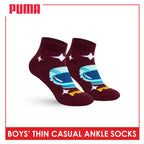 Puma Boys' Gripper Anti Slip Thin Casual Ankle Socks 1 pair PBCR633