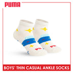 Puma Boys' Gripper Anti Slip Thin Casual Ankle Socks 1 pair PBCR633
