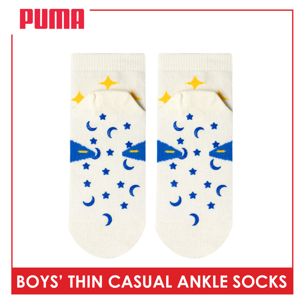 Puma Boys' Gripper Anti Slip Thin Casual Ankle Socks 1 pair PBCR633