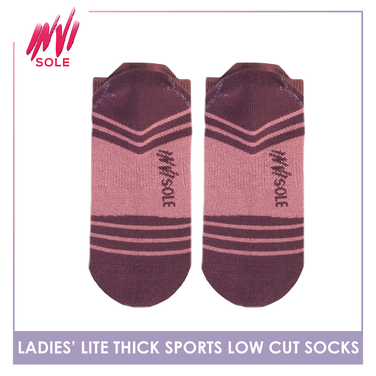 Burlington Ladies’ Invisole Lite Thick Sports Low Cut Socks 1 pair XLVS611