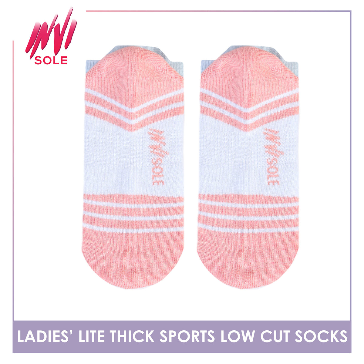 Burlington Ladies’ Invisole Lite Thick Sports Low Cut Socks 1 pair XLVS611
