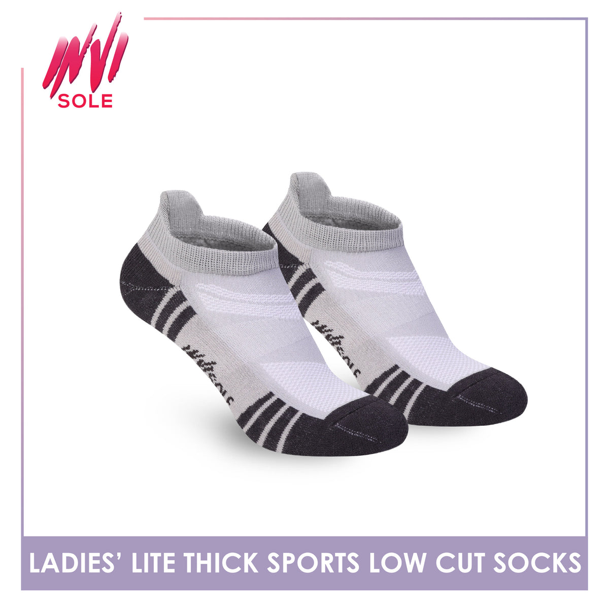 Burlington Ladies’ Invisole Lite Thick Sports Low Cut Socks 1 pair XLVS611