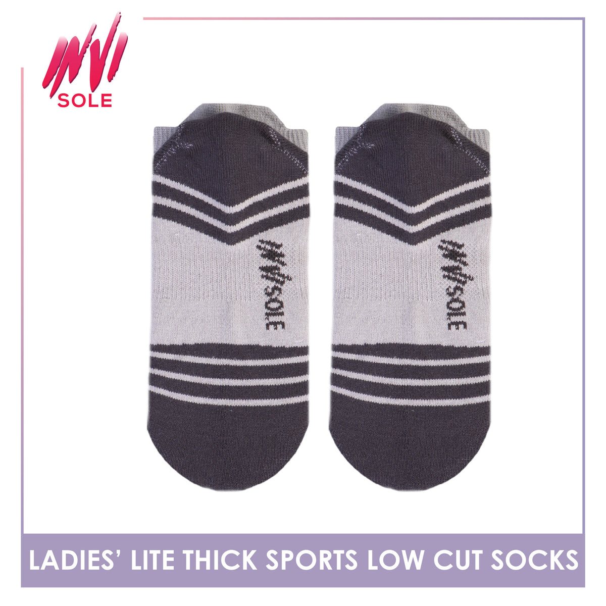 Burlington Ladies’ Invisole Lite Thick Sports Low Cut Socks 1 pair XLVS611