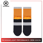 Burlington Men’s Casual Techgear Light Performance (Cycling & Golf) Crew Socks 1 pair TGML631