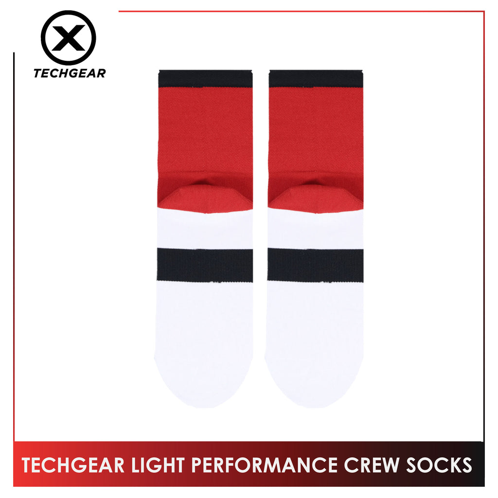 Burlington Men’s Casual Techgear Light Performance (Cycling & Golf) Crew Socks 1 pair TGML631