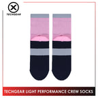 Burlington Men’s Casual Techgear Light Performance (Cycling & Golf) Crew Socks 1 pair TGML631