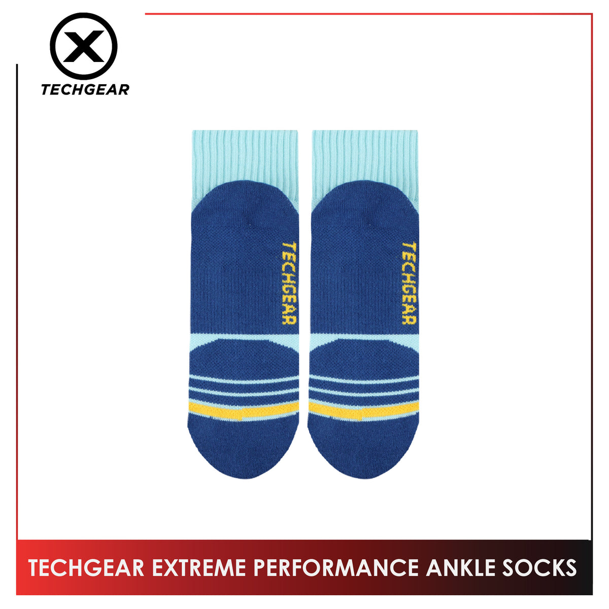 Burlington Men’s Sports Techgear Extreme Performance (Running) Ankle Socks 1 pair TGMX631