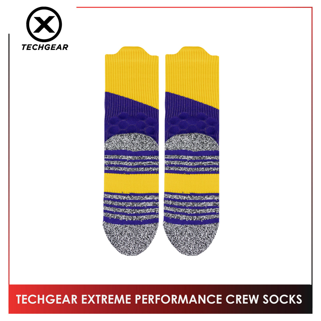 Burlington Men’s Sports Techgear Extreme Performance (Basketball) Crew Socks 1 pair TGMX633