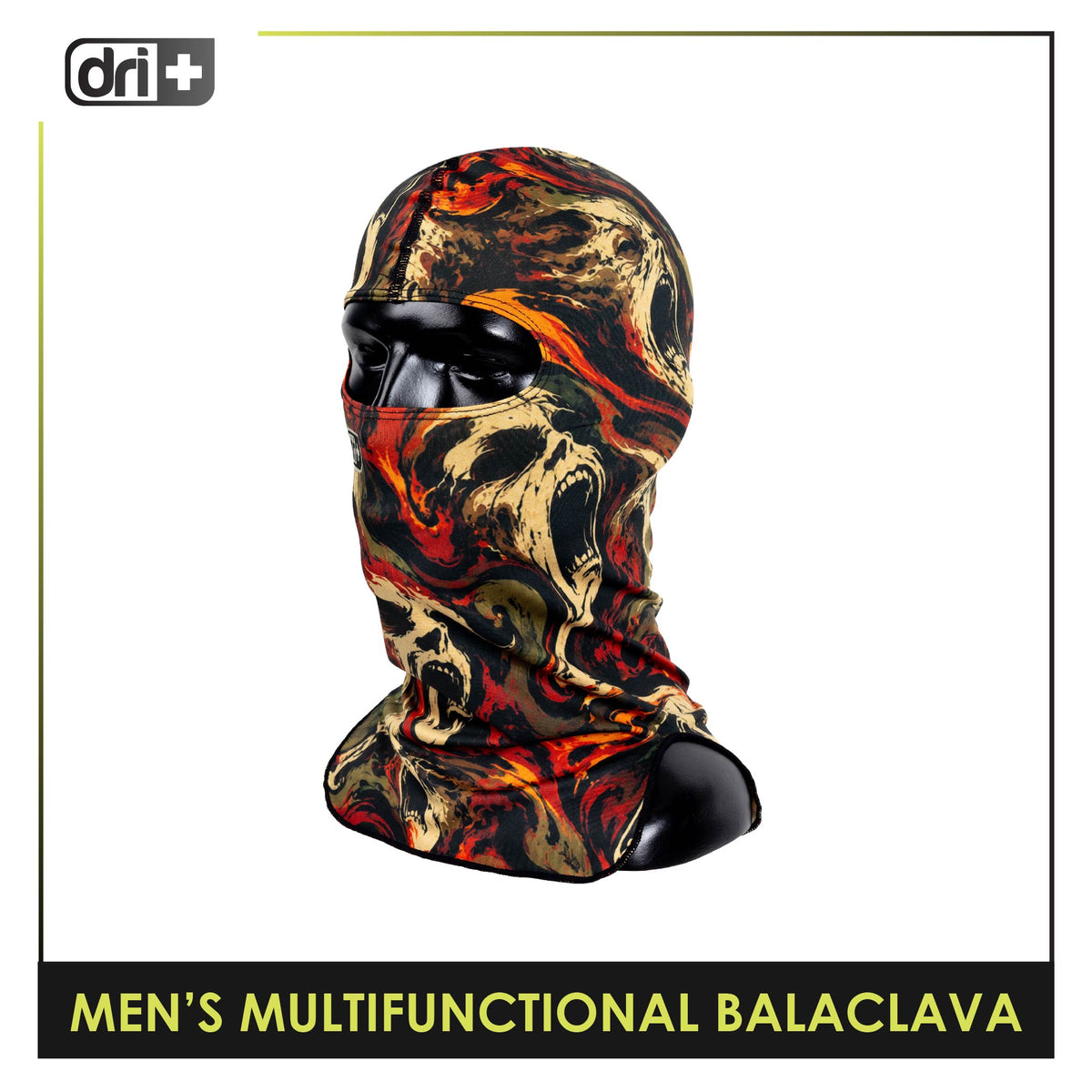 Dri Plus Men's Mystical Six Washable Moisture Wicking Balaclava 1 piece DUMB631