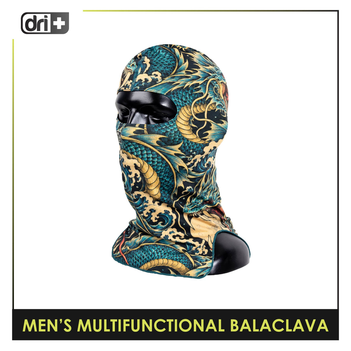 Dri Plus Men's Mystical Six Washable Moisture Wicking Balaclava 1 piece DUMB631
