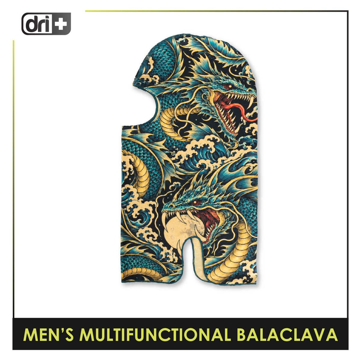 Dri Plus Men's Mystical Six Washable Moisture Wicking Balaclava 1 piece DUMB631