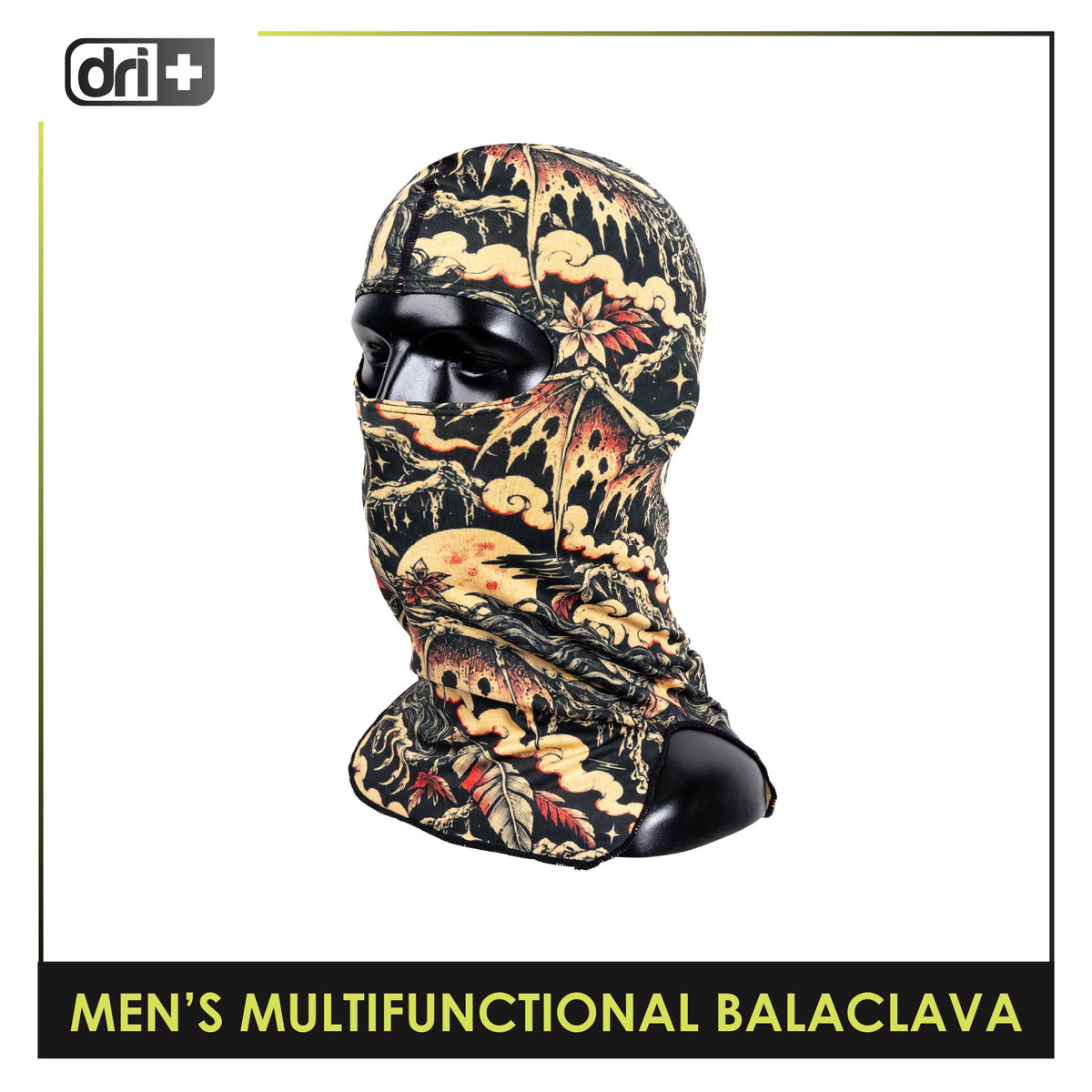 Dri Plus Men's Mystical Six Washable Moisture Wicking Balaclava 1 piece DUMB631