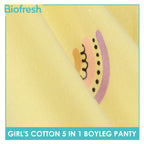 Biofresh Girls’ Antimicrobial Cotton Boyleg Panty 5 pieces in a pack UGPBG621F