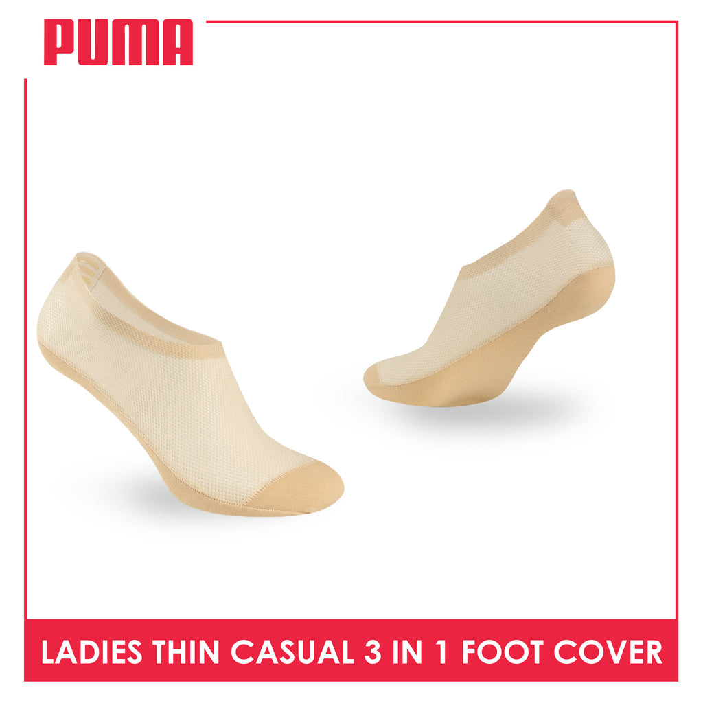 Puma Ladies’ Thin Casual Foot Cover Mesh 3 pairs in a pack PLCFG631