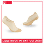 Puma Ladies’ Thin Casual Foot Cover Mesh 3 pairs in a pack PLCFG631