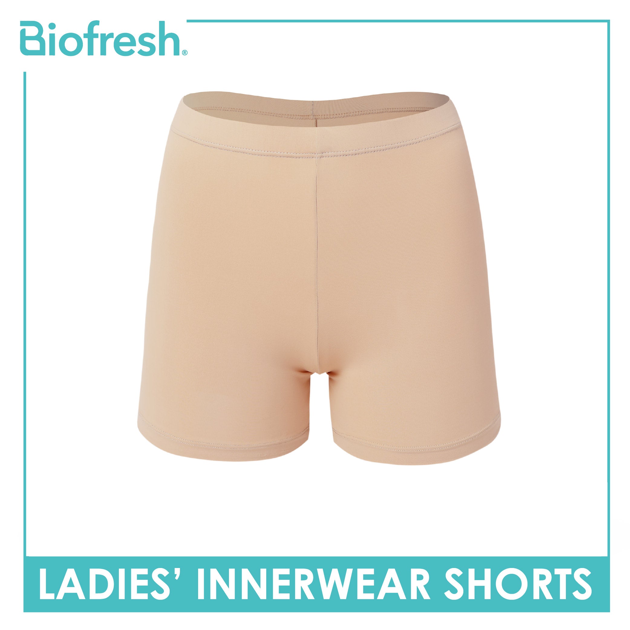 Biofresh Ladies’ Antimicrobial Innerwear Mid Rise Shorts 4" 1 piece ULBC1