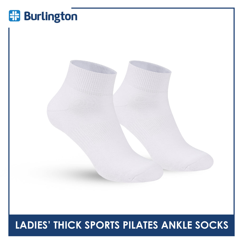 Burlington Ladies’ Pilates Thick Sports Ankle Socks 1 pair BLGS631