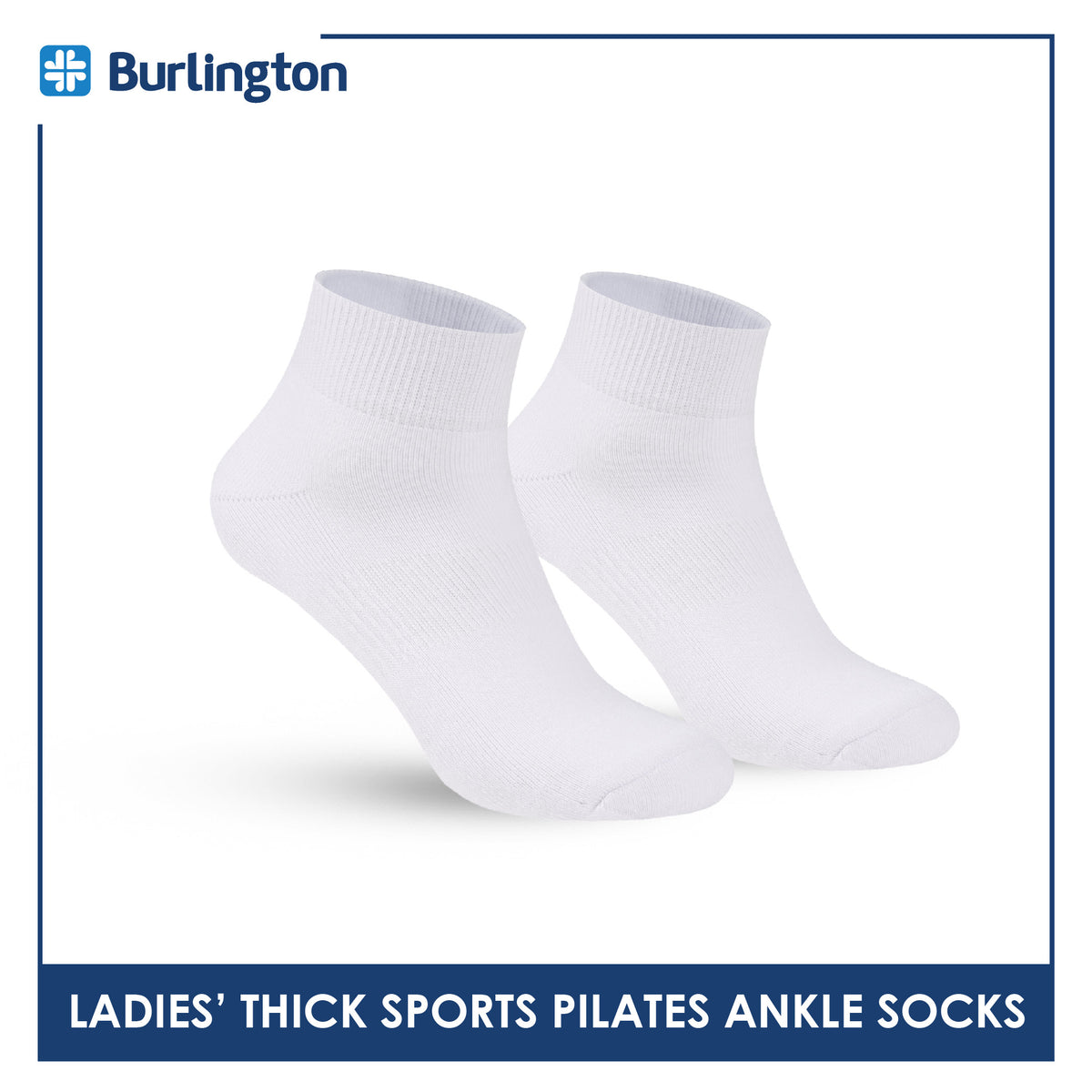 Burlington Ladies’ Pilates Thick Sports Ankle Socks 1 pair BLGS631