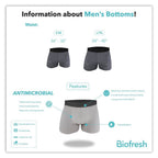 Biofresh Men's OVERRUNS Seamless Boxer Brief 5 pieces in 1 pack OUMBBGCO
