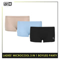 Dri plus Ladies’ Microcool Boyleg Panty 3 pieces in a pack DULPBG511