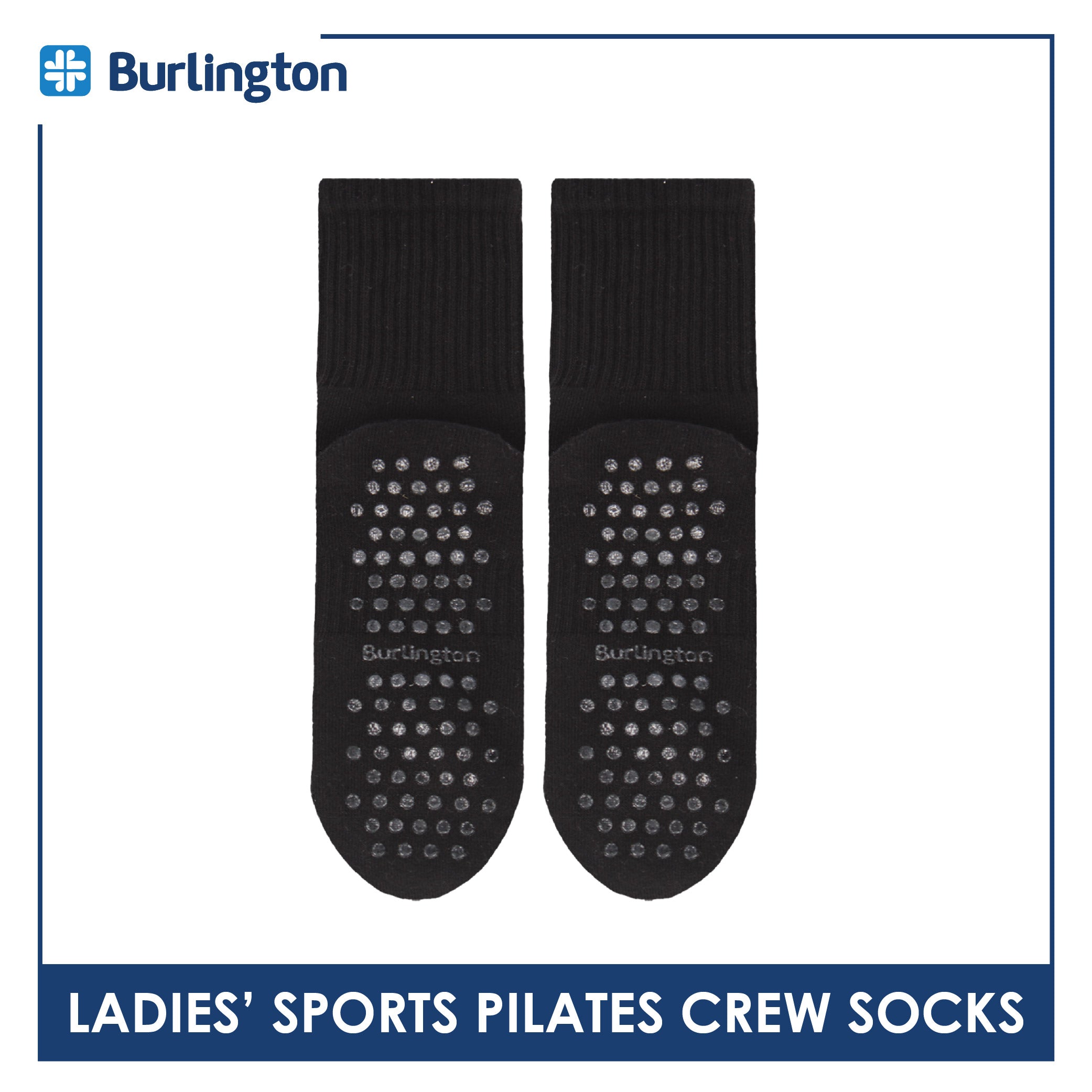 Burlington Ladies’ Pilates Sports Crew Socks 1 pair BLGS532