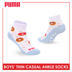 Puma Boys' Gripper Anti Slip Thin Casual Ankle Socks 1 pair PBCR612