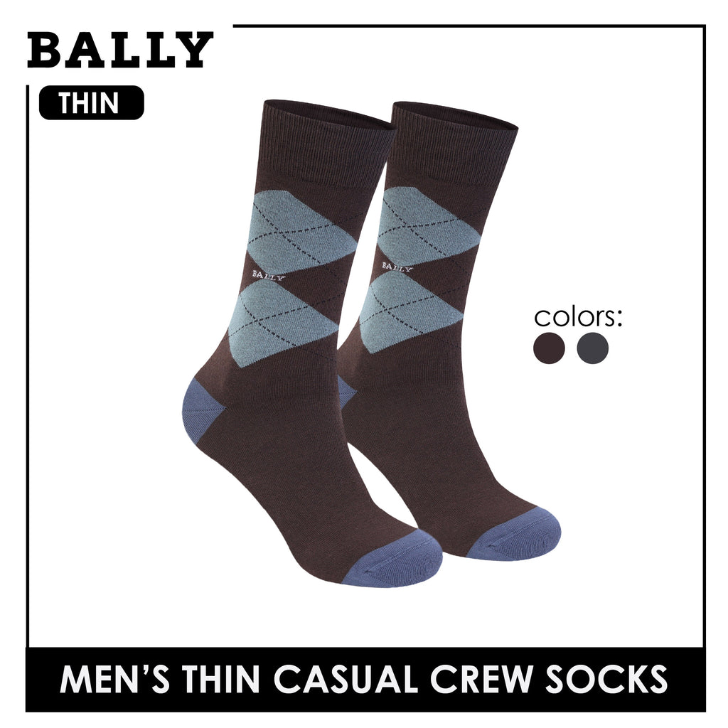 Bally Men's Cotton Crew Thin Casual Premium Socks 1 pair YMC612