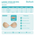 Biofresh Ladies’ Stick-On Bra with Silicone Adhesive (Thick Foam) 1 piece ULSBR632