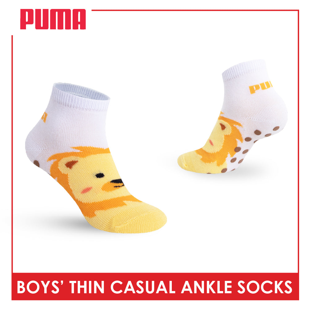 Puma Boys' Gripper Anti Slip Thin Casual Ankle Socks 1 pair PBCR631