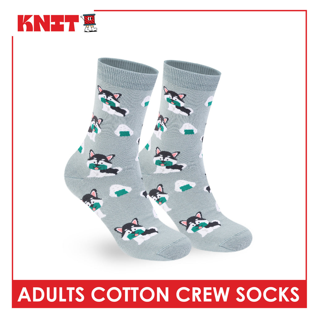 Knit Adults OVERRUNS Cotton Crew Socks 1 pair KMCCO1